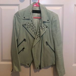 Zara studded biker jacket